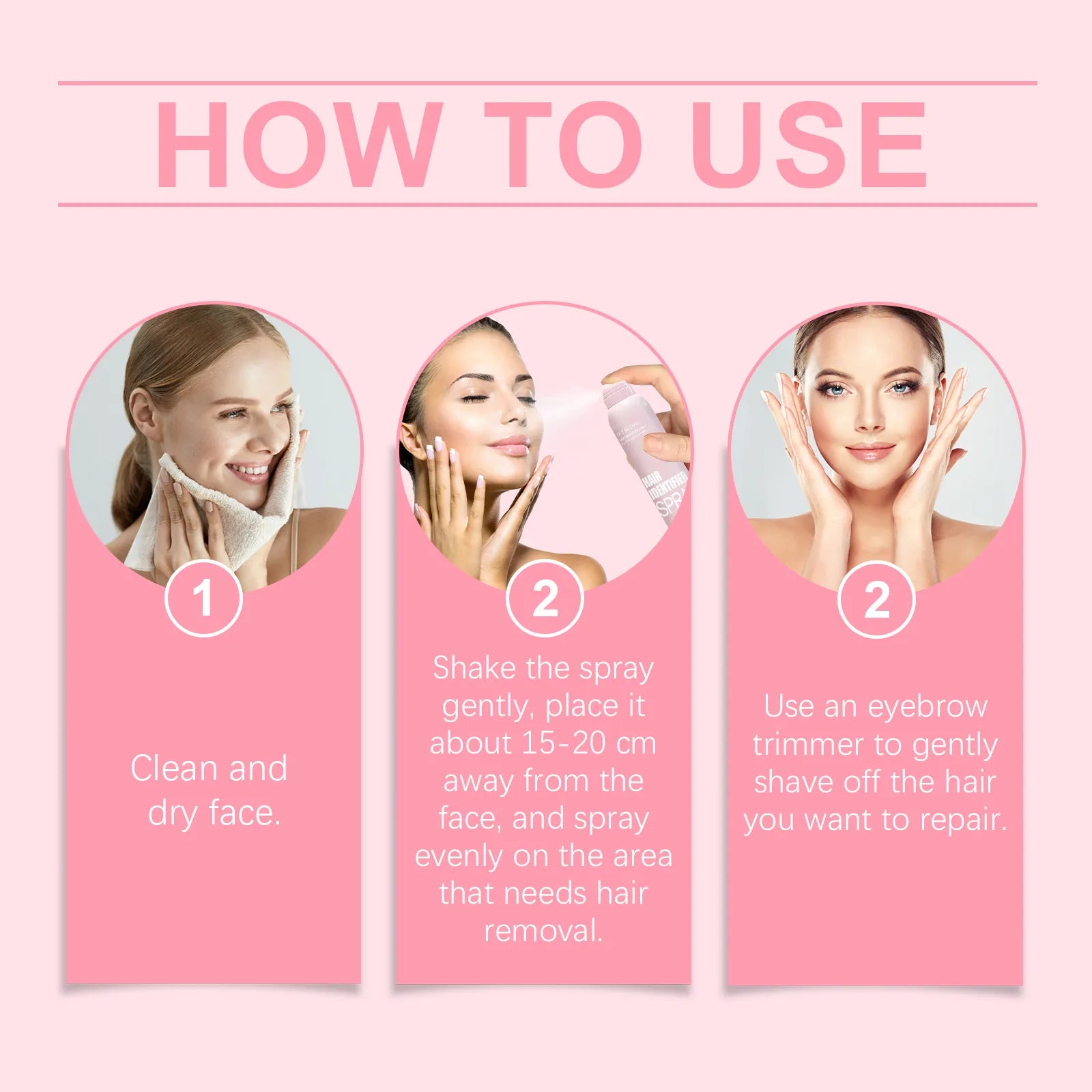 Jaysuing Gentle Facial Hair Removal & Cleansing Spray