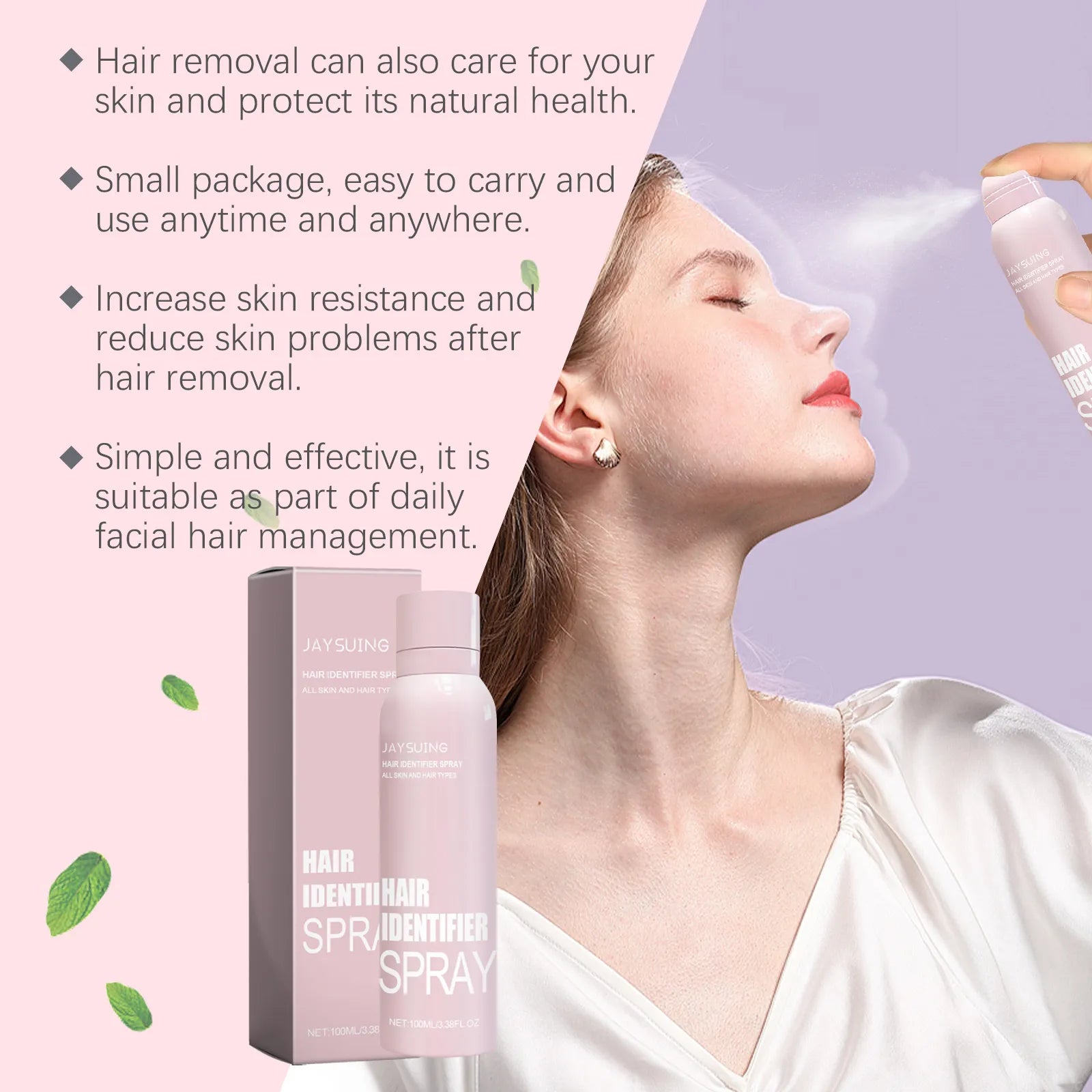 Jaysuing Gentle Facial Hair Removal & Cleansing Spray