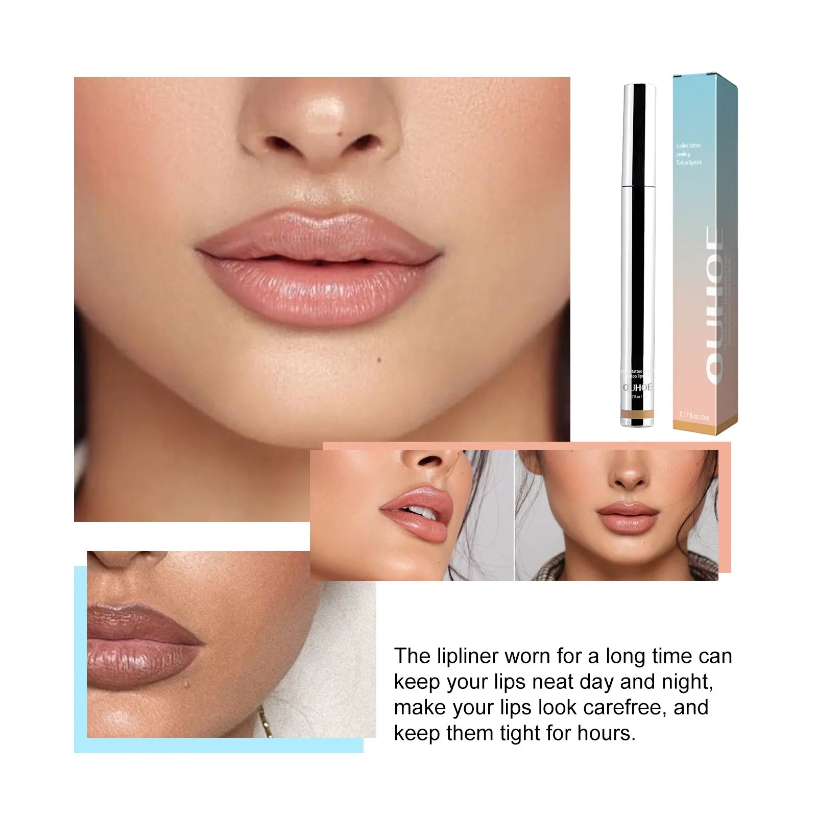 Peel-Off Lip Liner – Long-Lasting Plump Color