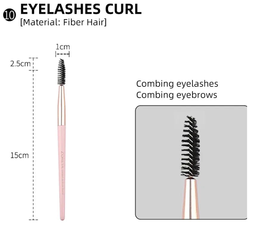 12-Piece Makeup Brush Set – Soft Bristle Beauty Kit