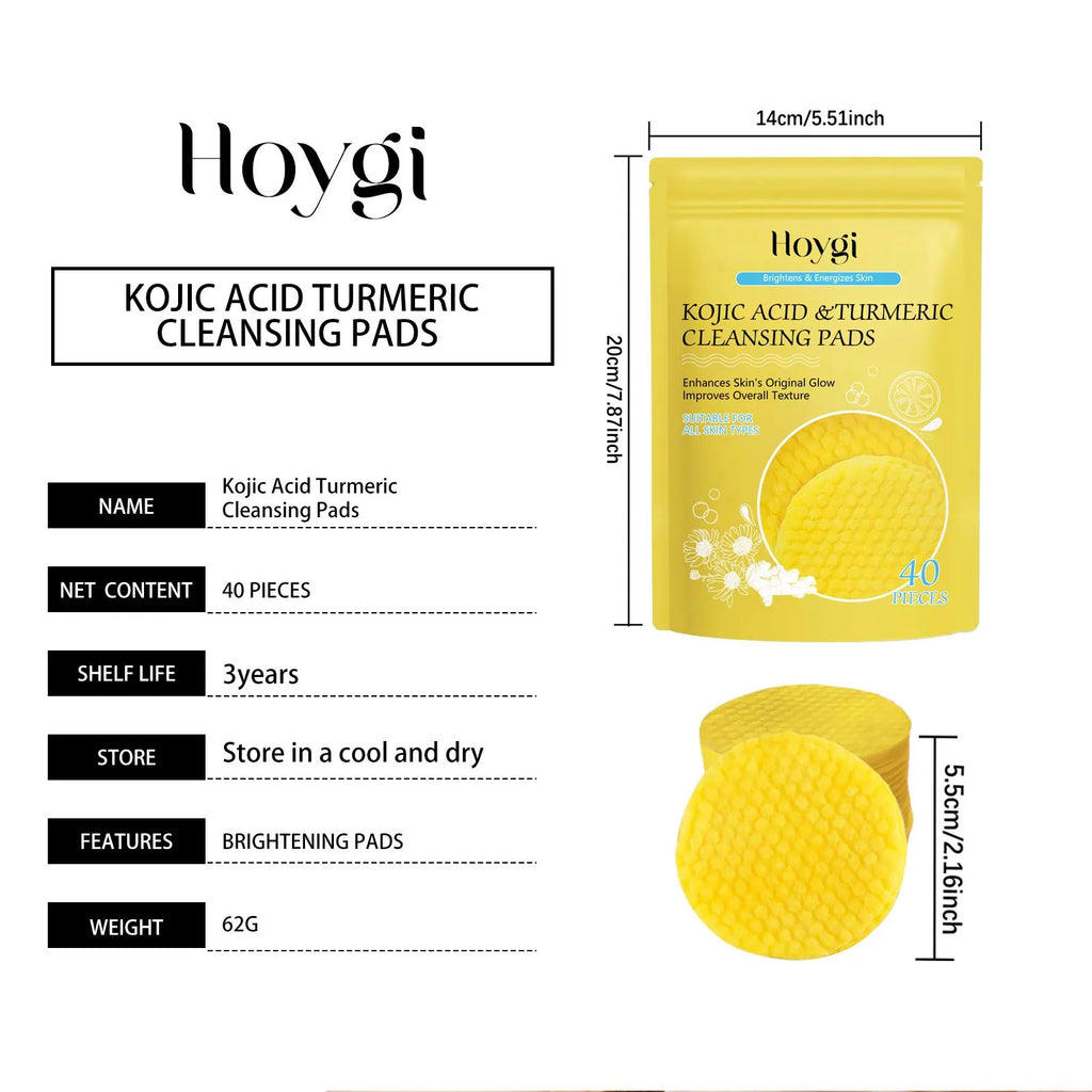 Turmeric Cleansing Pads – Gentle Exfoliating & Pore Care