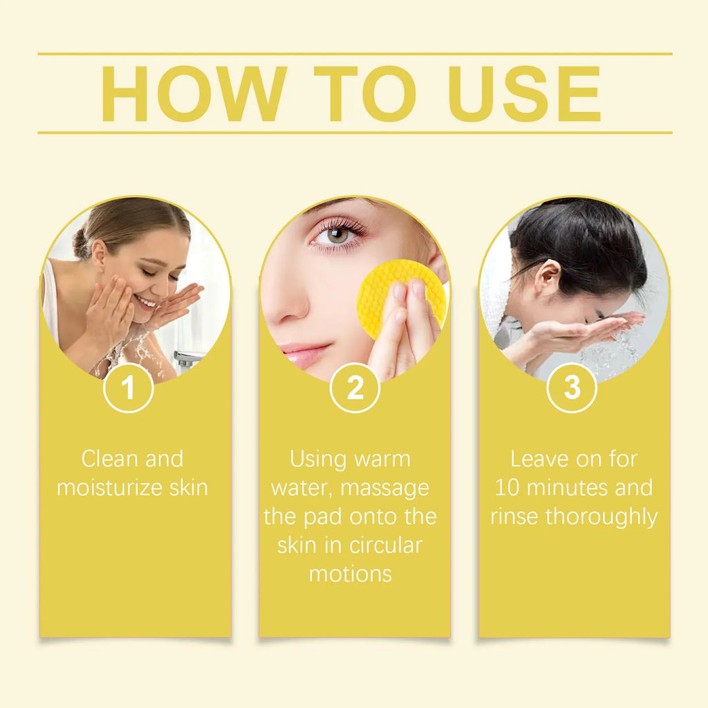 Turmeric Cleansing Pads – Gentle Exfoliating & Pore Care