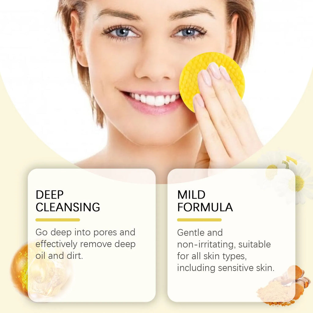 Turmeric Cleansing Pads – Gentle Exfoliating & Pore Care
