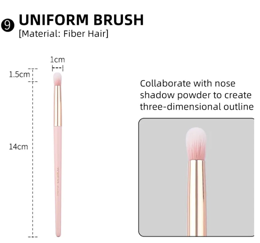 12-Piece Makeup Brush Set – Soft Bristle Beauty Kit