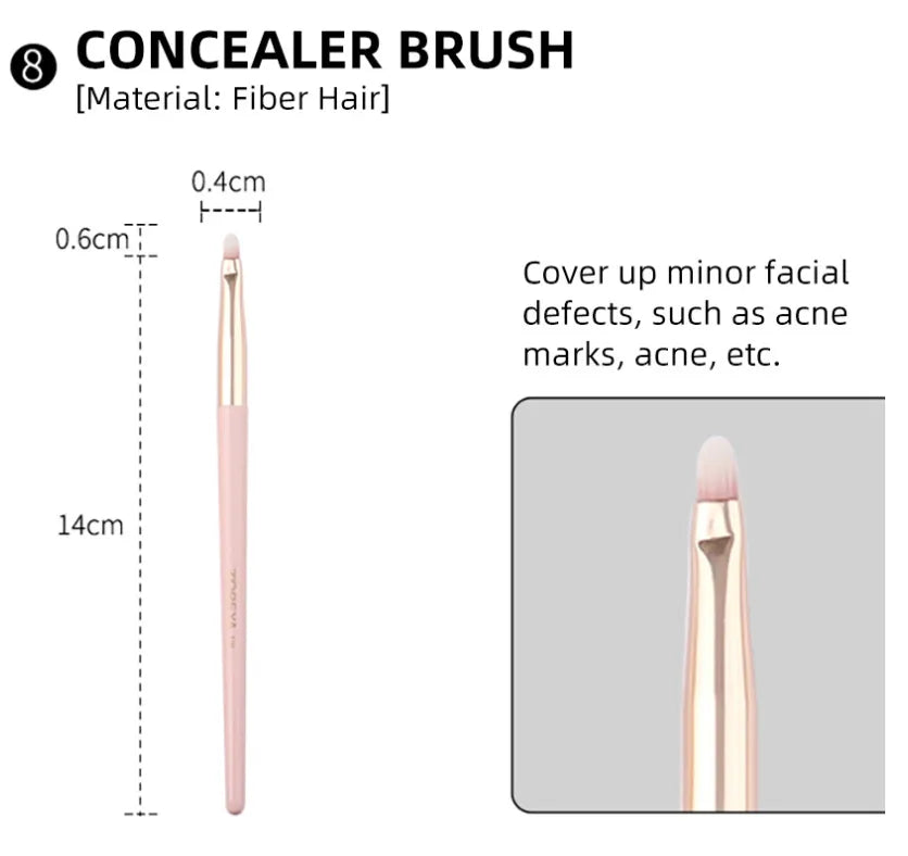 12-Piece Makeup Brush Set – Soft Bristle Beauty Kit