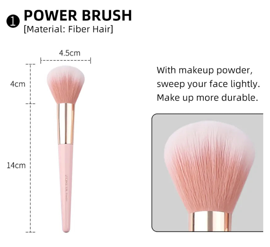 12-Piece Makeup Brush Set – Soft Bristle Beauty Kit